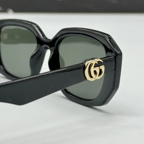 NEW GG1535S 001 GUCCI BLACK GREY GEOMETRIC WOMEN SUNGLASSES  display picture 3